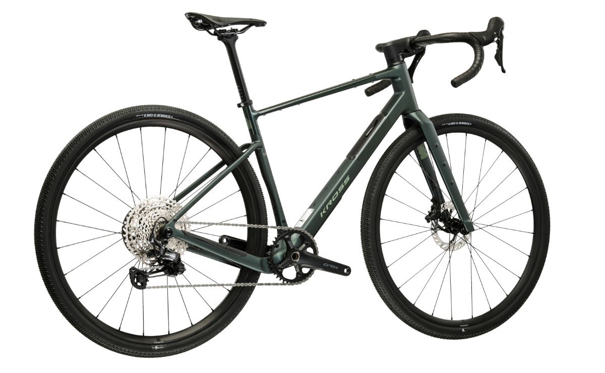 Gravel Bike Kross Esker ADV 1.0 Shimano GRX 1x12 Green Matte