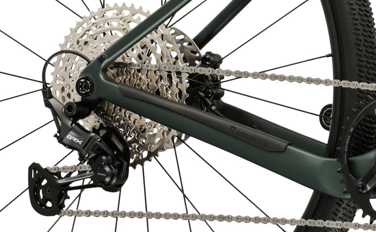 Gravel Bike Kross Esker ADV 1.0 Shimano GRX 1x12 Green Matte